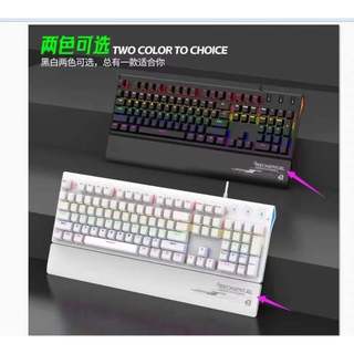 Bàn phím Cơ Led đa màu Deiog M105 Full size 104 phím, Antighost 19 phím, Chống nước IP68