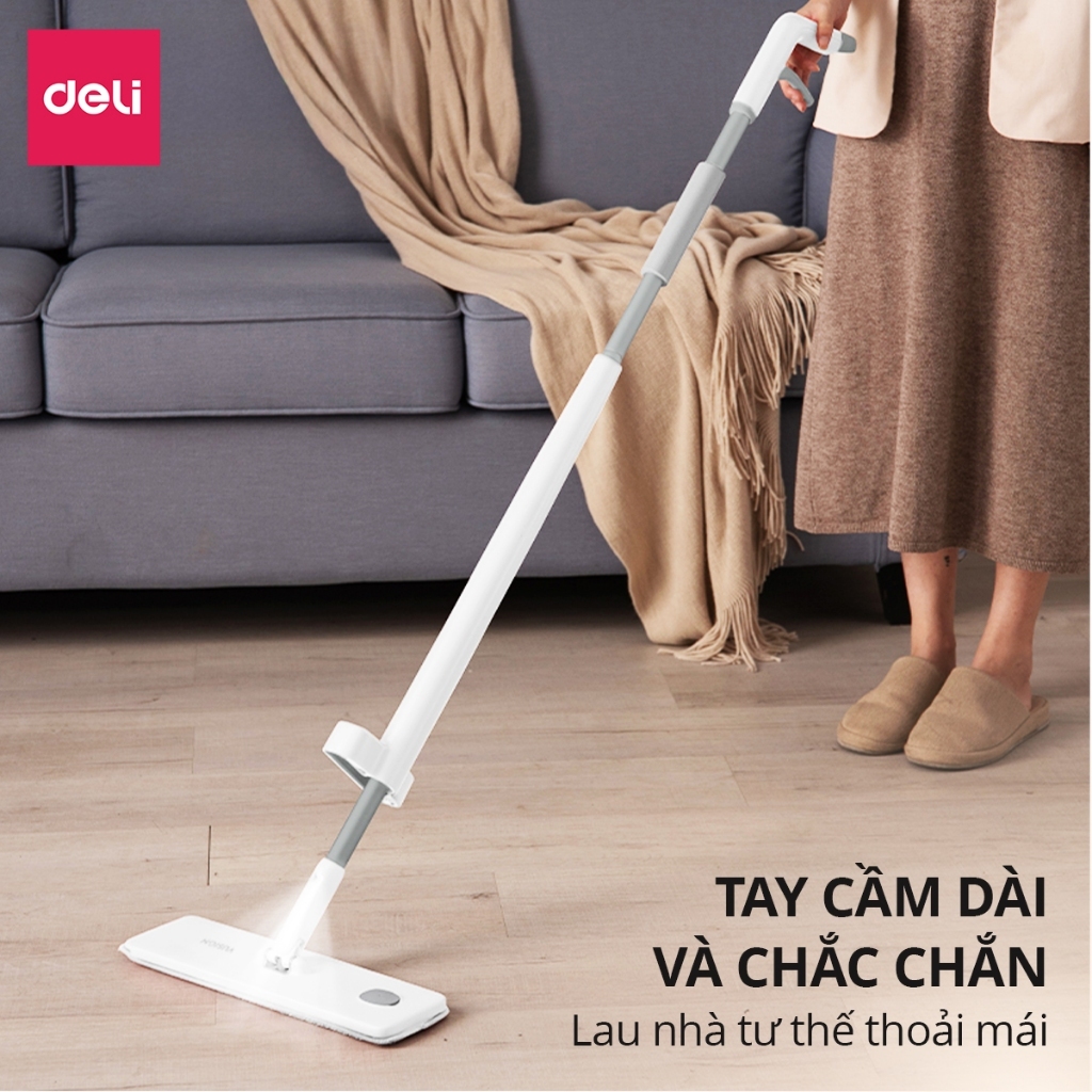 [Outlet S2] Cây lau nhà phun sương DelixVusign tự vắt thông minh cao cấp tiện lợi dễ dàng vệ sinh mọi ngóc ngách