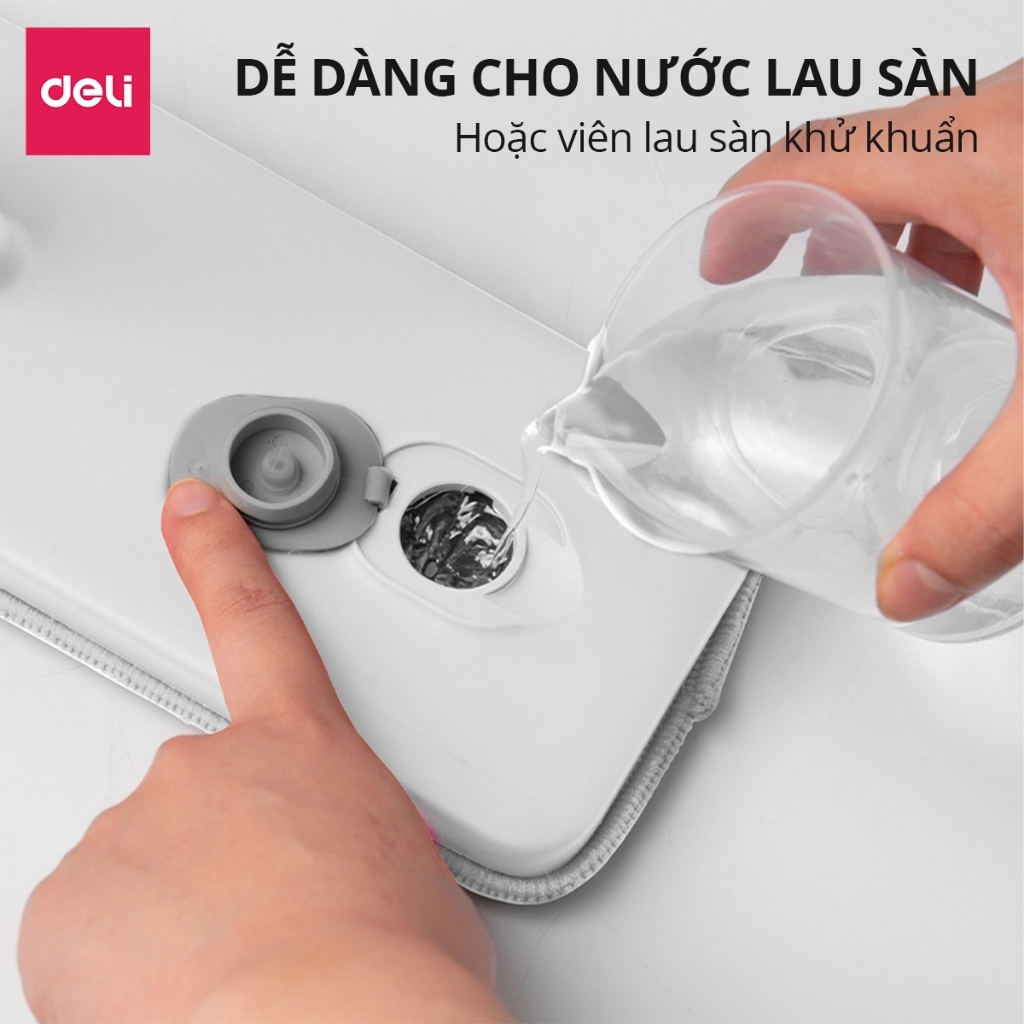 [Outlet S2] Cây lau nhà phun sương DelixVusign tự vắt thông minh cao cấp tiện lợi dễ dàng vệ sinh mọi ngóc ngách