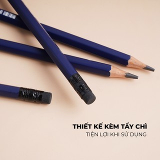 Hộp 12 Bút Chì Gỗ 6B CLASSMATE Chì Đậm, Lõi Chì Lớn Mềm Êm Tay Dùng Luyện Tập Viết Chữ, Phác Thảo, Vẽ Tranh CL-PC416