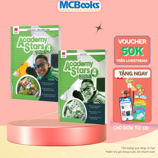 Sách - Academy Stars Pupil’s Book 4 + Workbook 4 (Sách học tiếng Anh Cambridge cho trẻ)