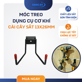 Móc treo máy khoan cầm tay cho các hệ kệ cài rãnh/bắn vít/kệ tôn lỗ/kệ lưới/cài cây sắt 13x26mm