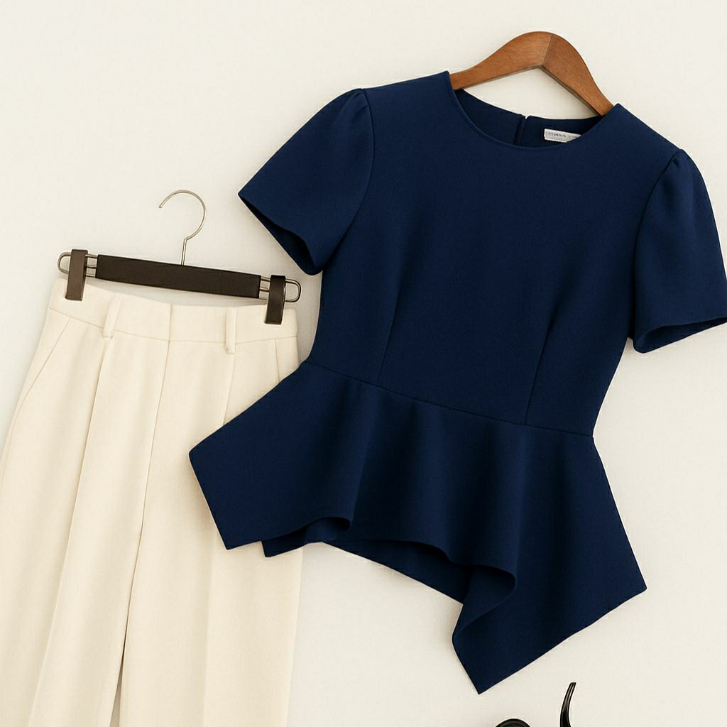 Phom nhỏ check size trước khi đặt ạ 🎏 Áo peplum ôm kiểu dễ thương Áo đi tiệc đi làm đi chơi