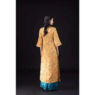 SWANLAKE | Áo Dài Tết Cách Tân Nữ Nguyệt Gấm Cao Cấp Cổ Trụ Tay Lỡ Dáng Suông Truyền Thống L13080