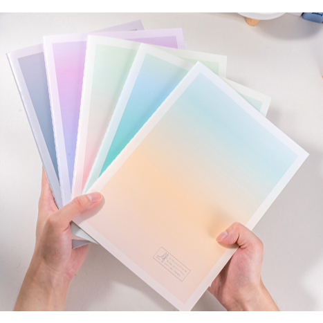 Sổ Khâu Gáy Deli A5 / 80 Trang Giấy 70gsm Chống Lóa Màu Pastel Kẻ Ngang Ghi Chép Học Tập Văn Phòng