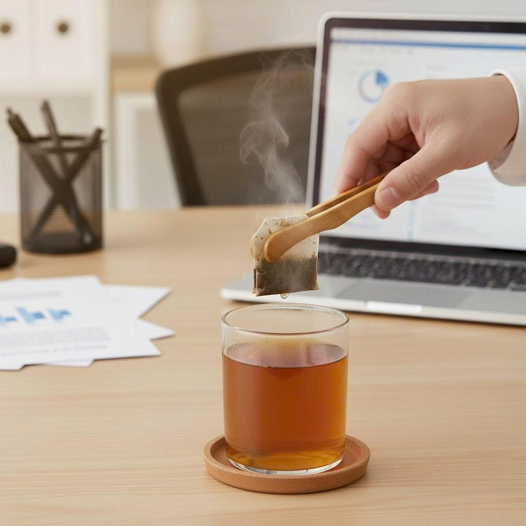 [QUÀ TẶNG - KHÔNG BÁN] Bình Đựng Trà Thuỷ Tinh + Hộp Thiếc Bảo Quản Sang Trọng + Gắp Gỗ Tiện Dụng