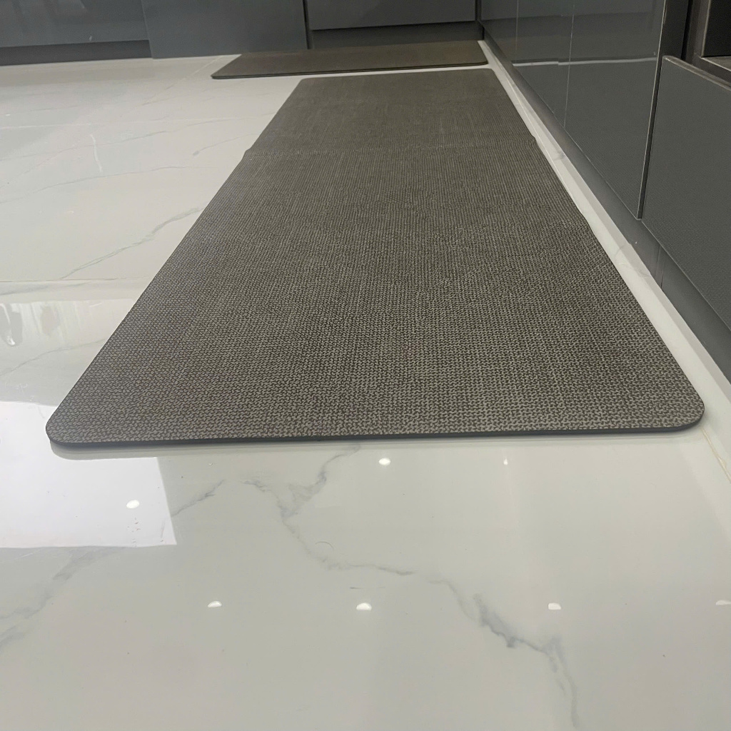 Thảm Nhà Bếp Cao Cấp Chống Trượt Thảm Bếp Silicon Bộ 2 Kích Thước 45x70 và 45x120,Thảm Lau Chân Nhà Bếp Siêu Thấm Hút 1