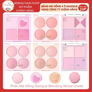 Má Hồng Dasique Blending Mood Cheek 4 Ô Mịn Lì Lên Màu Chuẩn 12g - Bebeau