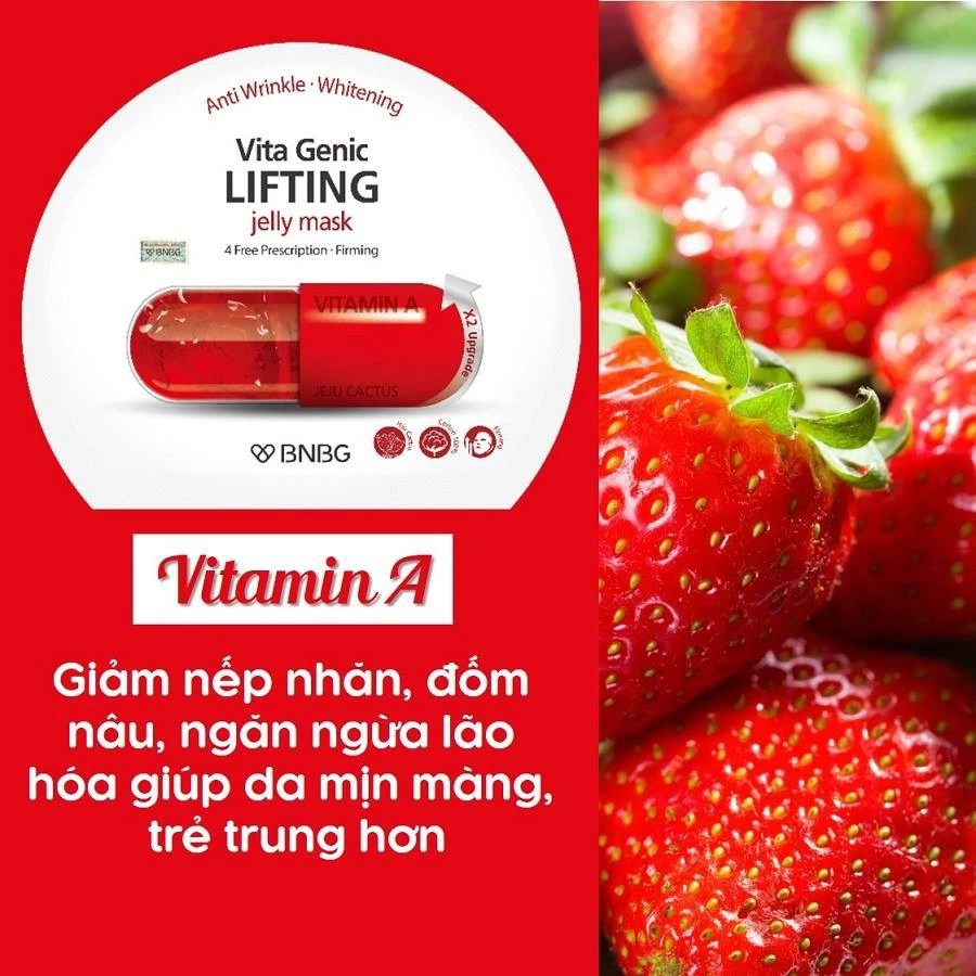 Mặt Nạ BANOBAGI PREMIUM Vita Genic Jelly Mask giúp trắng da, mờ thâm, thu nhỏ lỗ chân lông 30ml