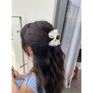 IK Kẹp Tóc Nơ Ren Size Nhỏ Dễ Thương Công Chúa Cho Nữ K355