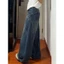 Quần jean ống rộng unisex màu xanh đậm retro dáng cong wash trắng QJ015 - Tiktik