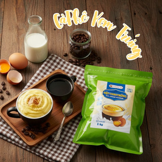 Bột Kem Trứng Tomato T&P 1kg Làm Kem Trứng Trà Sữa, Latte, Sữa Lắc, Pudding, Milk Foam- KT10