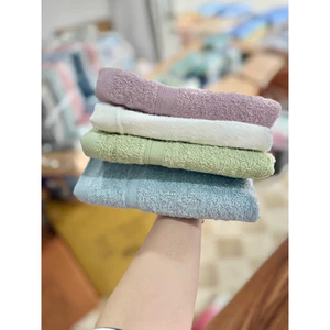 giảm 70% Set 4 Khăn Gội Cotton Xuất Khẩu Siêu Mịn Thấm Hút Tốt Nhanh Khô 40x70cm Khăn Tập Gym Khăn Tắm Clearmen