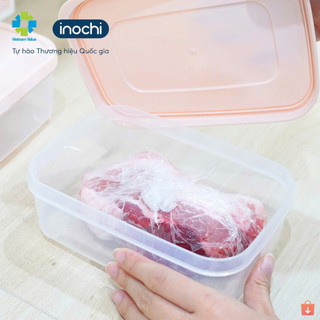 Hộp thực phẩm chữ nhật Hokkaido Inochi - kháng khuẩn ion bạc, chịu nhiệt cao, bảo quản thực phẩm tươi ngon