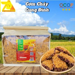 Cơm Cháy Gạo Lứt Chà Bông Cung Đình,Đồ Ăn Vặt Giòn Rụm Thơm Mùi Gạo Lứt,Không Ngấy - Túi Giấy 500g