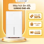Máy hút ẩm kiêm lọc không khí Lumias 60L D6E-60L - 160m² - Màng lọc HEPA + bộ lọc ion bạc kháng khuẩn kép - BH 18 tháng — ảnh 1
