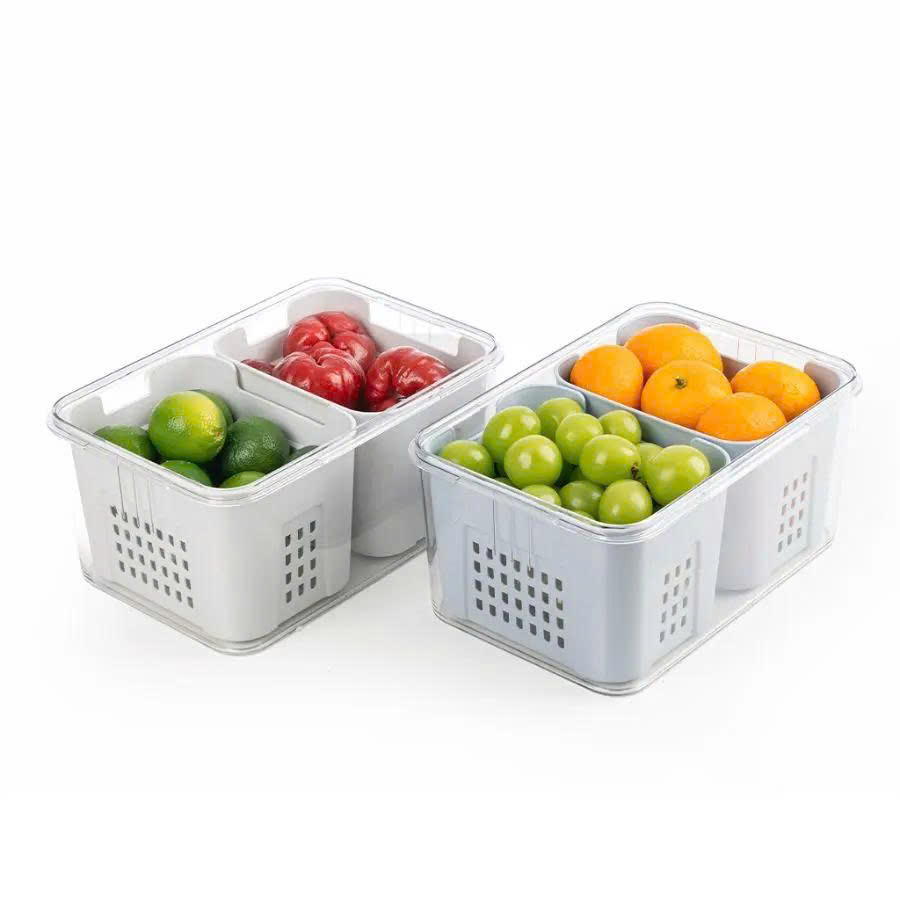 Hôp Bảo Quản Thực Phẩm Tủ Lạnh Việt Nhật đựng Thức Ăn Có Ngăn  Cao CấpTrong Suốt Đa NăngTiện Lợi- 6886