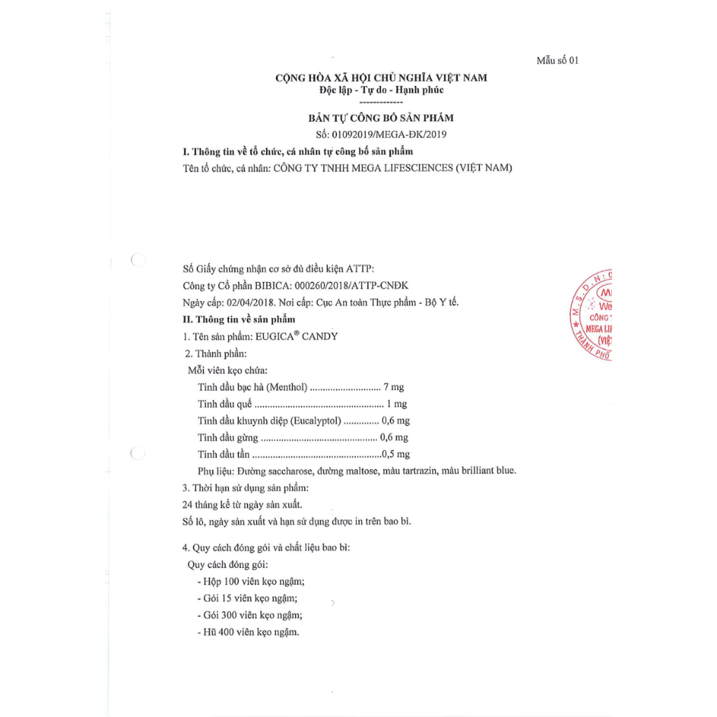 Kẹo ngậm thảo dược Eugica giúp ho cảm bay xa, hơi thở thơm tho và giọng nói trong veo (Túi zip 15 viên)