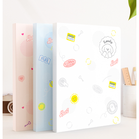 Bìa Lá Đựng Tài Liệu A4 Deli 30/40/60 Lá Màu Pastel Dễ Thương, Phù Hợp Học Sinh & Văn Phòng