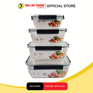 Bộ hộp đựng thực phẩm cao cấp Quartet 4IN1 Tân Lập Thành Sản phẩm chất lượng, nhà nhà thịnh vượng