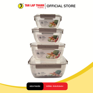 Bộ hộp đựng thực phẩm cao cấp Quartet 4IN1 Tân Lập Thành Sản phẩm chất lượng, nhà nhà thịnh vượng