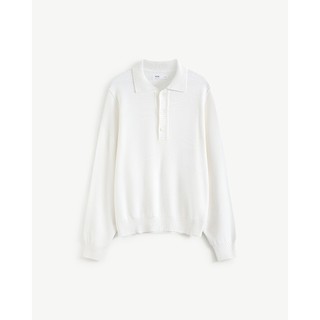 Áo Polo Dệt Kim Tay Dài Nam Form Loose - Routine 10F25KNI007