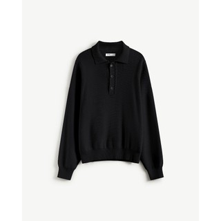 Áo Polo Dệt Kim Tay Dài Nam Form Loose - Routine 10F25KNI007