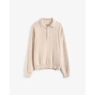 Áo Polo Dệt Kim Tay Dài Nam Form Loose - Routine 10F25KNI007