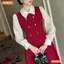Đầm thiết kế BEMINE cổ đức dáng chữ A tay dài phối voan có cúc phù hợp đi làm, đi chơi-MT9924