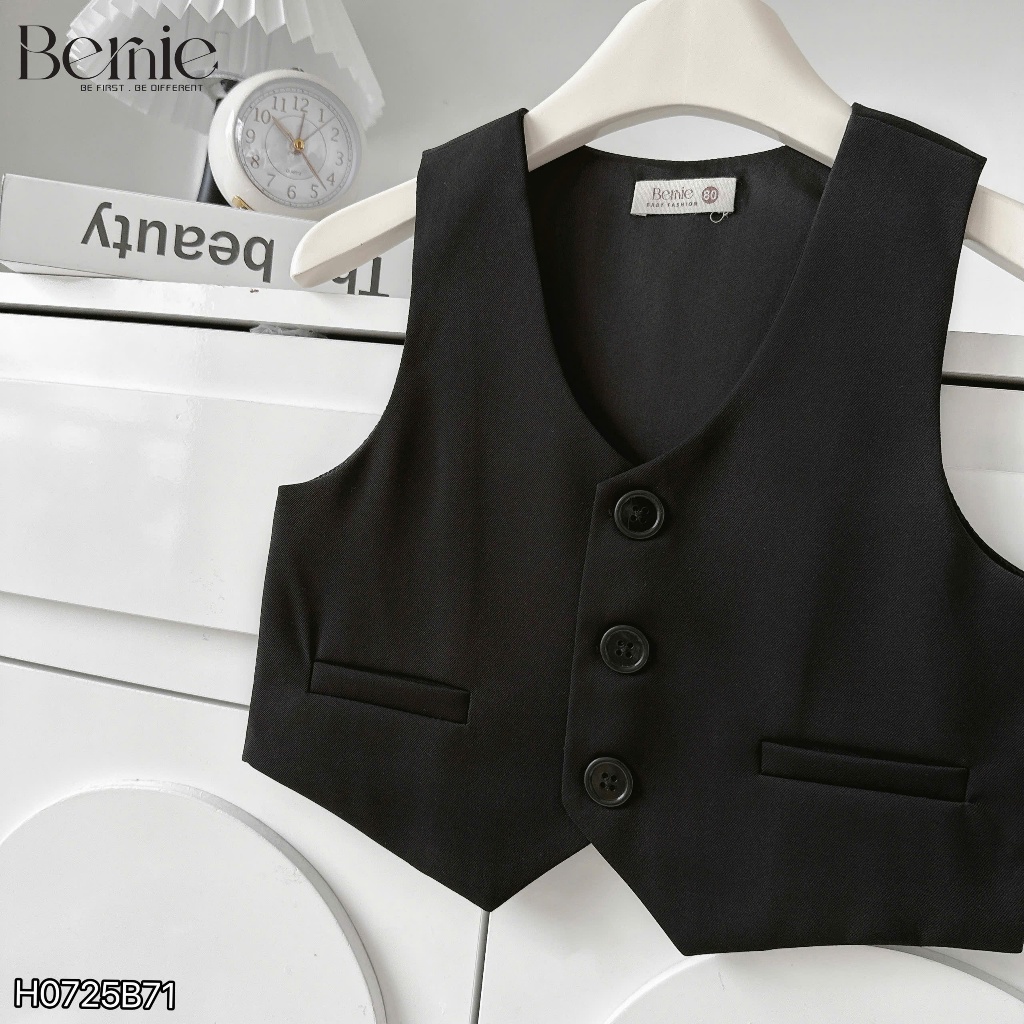 Set vest công tử dài tay 6 chi tiết bé trai, set công tử phong cách hoàng gia bảnh bao cho bé