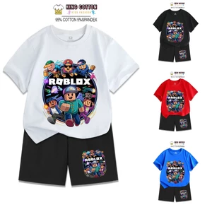 Bộ Cotton Trẻ Em ROBLOX, Vải Cotton Chính Phẩm Siêu Mát Co Dãn 4 Chiều, Size 7-32kg, KING COTTON