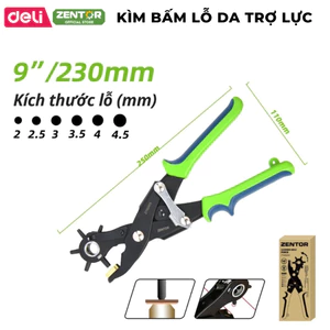 Kìm Bấm Lỗ Trợ Lực Zentor Chính Hãng - Bấm Đồ Da, Thắt Lưng Với 6 Kích Thước Lỗ Bấm Đa Năng Tiện Lợi