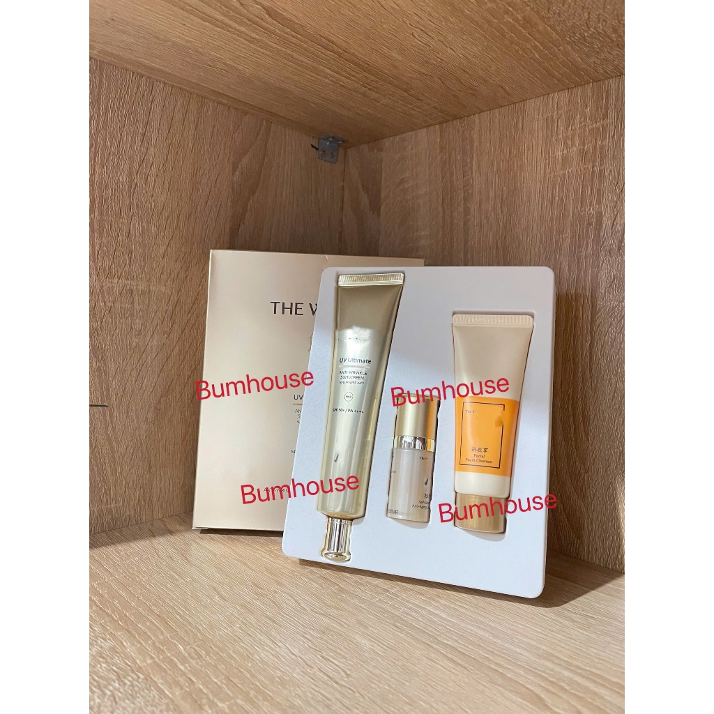 Set 3 Món Kem Chống Nắng Giảm Nếp Nhăn Whoo Gongjinhyang Anti - Wrinkle Sunscreen Special Set