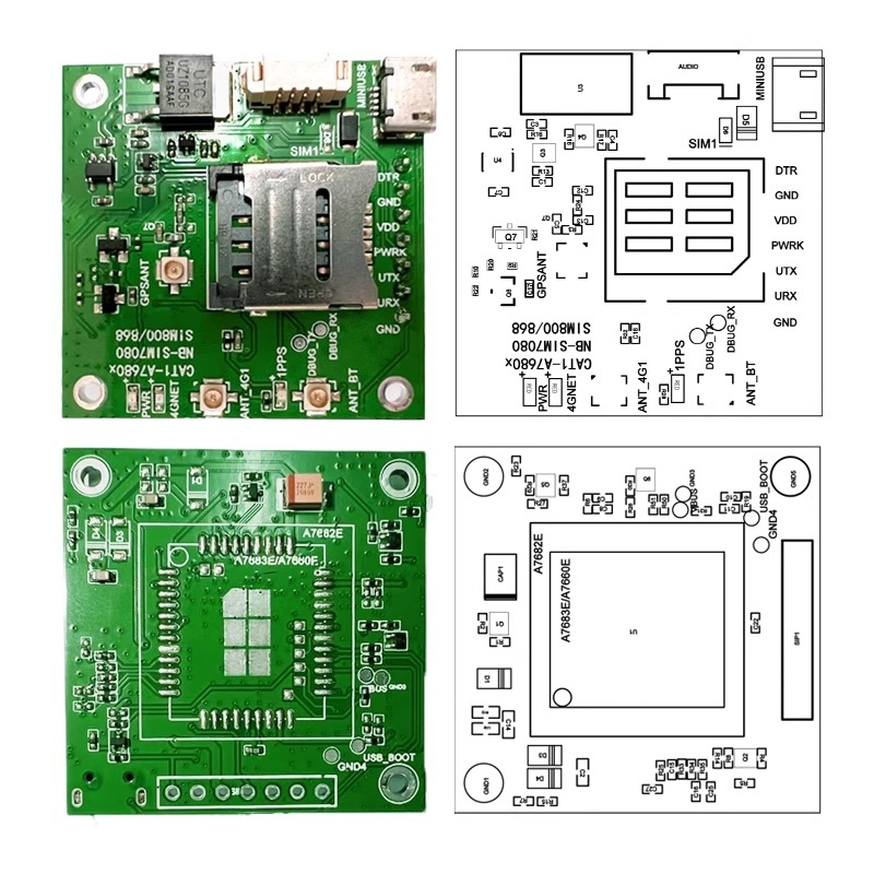 Mạch module sim 4g A7680C LTE CAT1 hỗ trợ sim4G | Shopee Việt Nam