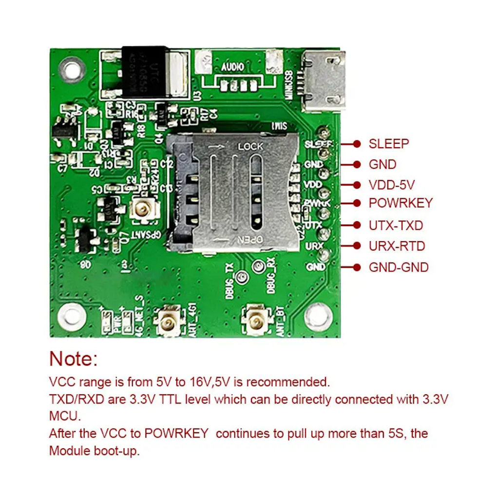 Mạch module sim 4g A7680C LTE CAT1 hỗ trợ sim4G | Shopee Việt Nam