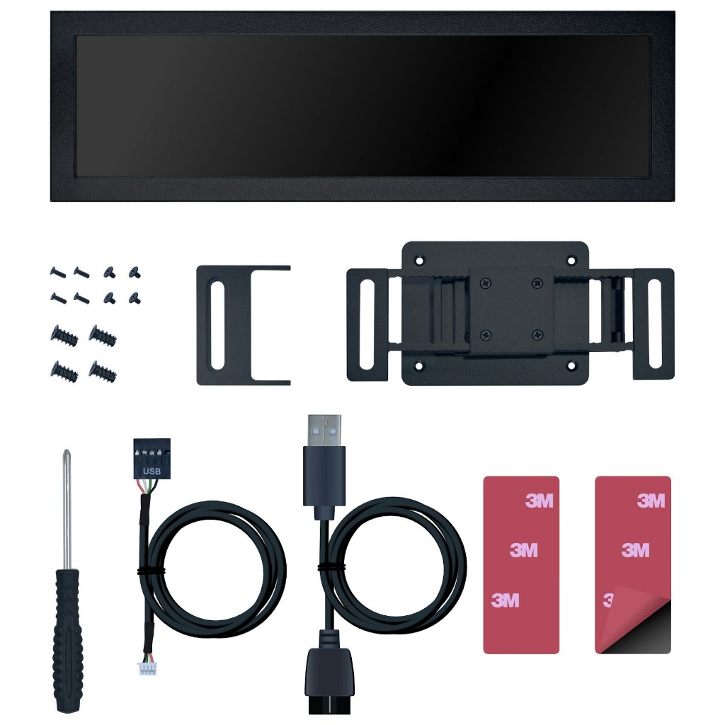 Màn hình LCD IPS Lian Li 8.8″ Universal Screen (US88v1) - Khung LED ...