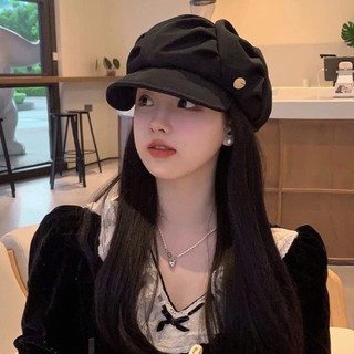 Mũ Beret Nữ, Mũ nồi xếp ly phong cách trẻ trung Hàn Quốc