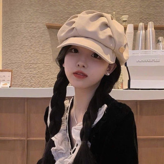 Mũ Beret Nữ, Mũ nồi xếp ly phong cách trẻ trung Hàn Quốc