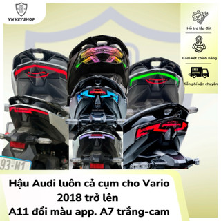 [VẢIO218-225] Hậu Demi Audi Xinhan Chạy Hiệu Ứng Dành Cho VARIO 2018-2025. Tặng Luôn Hậu Full Dắt Cắm Như Zin