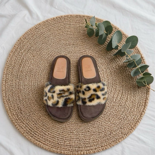 DÉP XUỒNG NỮ QUAI BẢN LÔNG VŨ MỀM PHONG CÁCH THU ĐÔNG ma shoes D4776