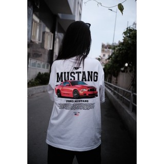 Áo Thun Nam Nữ TEEHOLIC Màu Đen Cotton Cao Cấp Xe Hơi Mustang Phong Cách Retro Y2K - THSI94