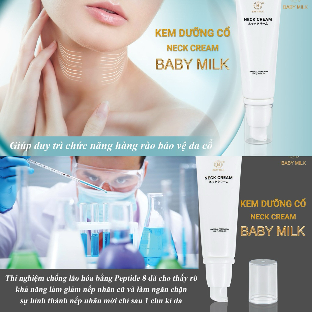 [Hot] Kem Dưỡng Cổ Neck Cream Baby Milk 50g - Hàng Hiệu Cao Thiên Nhi
