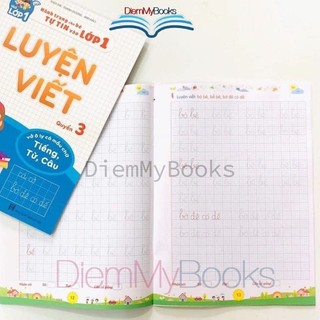 Sách- Combo 3 Quyển Luyện Viết Hành Trang Cho Bé Tự Tin Vào Lớp 1- Vở Tập Tô Tập Viết Chữ Số To Mẫu Giáo