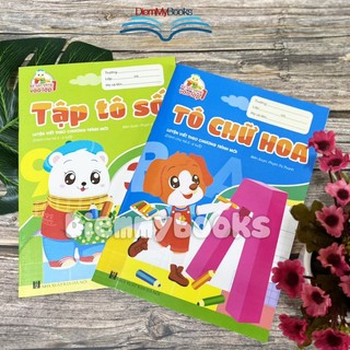 Sách- Bộ 5 Quyển Luyện Viết Tập Tô Chữ Số Cho Bé Mẫu Giáo Chuẩn Bị Vào Lớp 1 Từ 4 5 6 Tuổi Có Mã QR Hướng Dẫn Viết