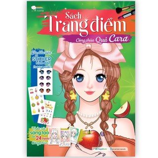 Sách Bộ 3 Quyển Tập Tô Màu Trang điểm Công Chúa Tặng Kèm Sticker Với 24 Hình Khác Nhau Cho Bé Từ 4 5 6 7 Tuổi