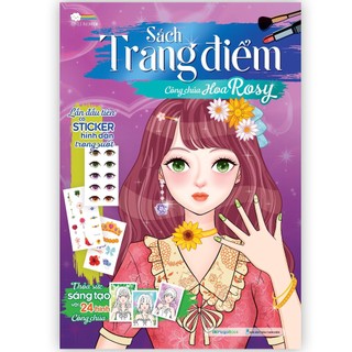 Sách Bộ 3 Quyển Tập Tô Màu Trang điểm Công Chúa Tặng Kèm Sticker Với 24 Hình Khác Nhau Cho Bé Từ 4 5 6 7 Tuổi