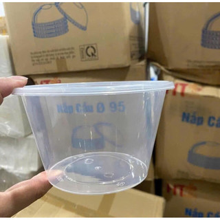 [ RẺ NHẤT SÀN COMBO 100c TÔ NHỰA 1000ml kèm nắp dày dặn