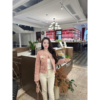 •𝙆𝙞𝙣𝙜𝙨𝙝𝙤𝙥𝙗𝙚𝙖𝙪𝙩𝙮•Áo Khoác Dạ Tweet Kèm Hoa Trà QC [S61]