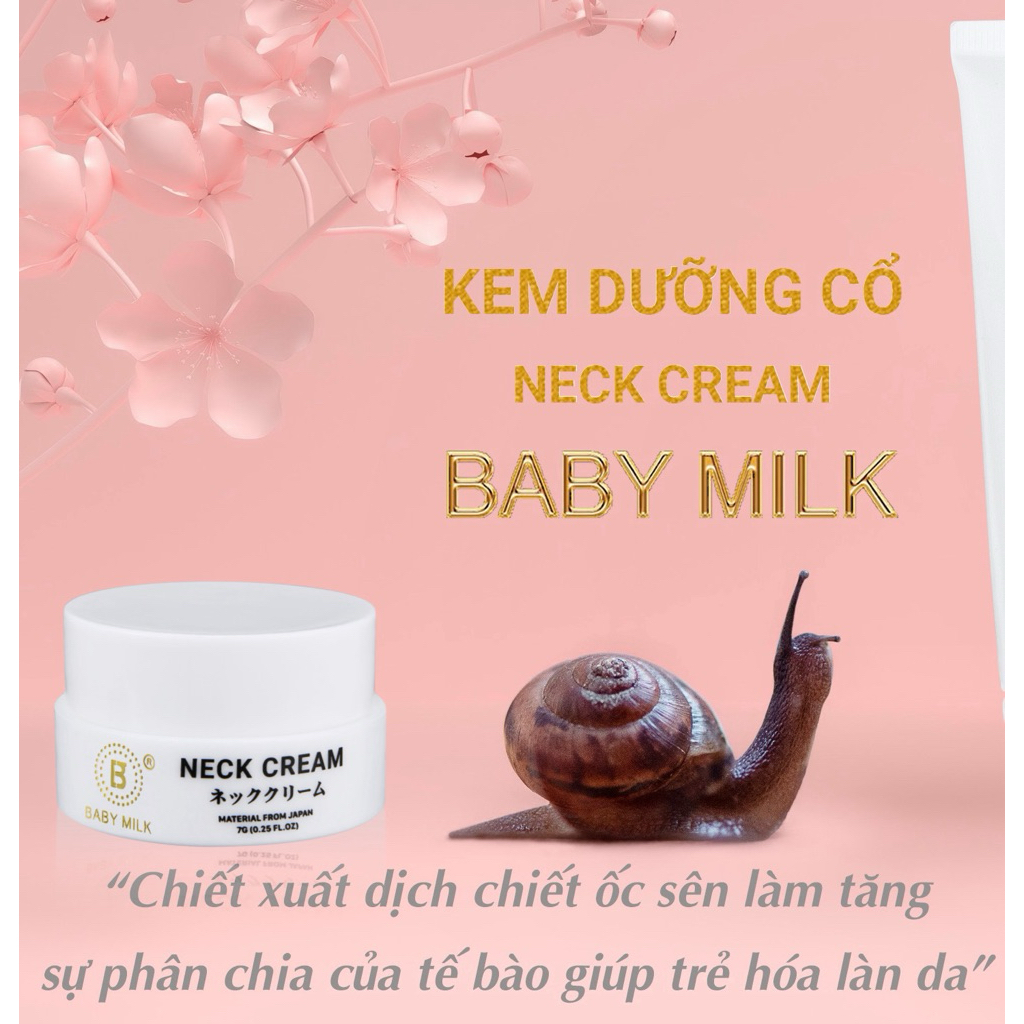 [Hot] Kem Dưỡng Cổ Neck Cream Baby Milk 7g - Hàng Hiệu Cao Thiên Nhi