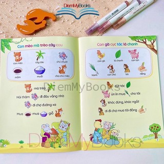 Sách- Bộ 2 Quyển Tập Nói Tập Đọc - Đồng Dao-Truyện Cho Bé - Giúp Bé Phát Triển Tư Duy Ngôn Ngữ Hình Ảnh Và Giao Tiếp